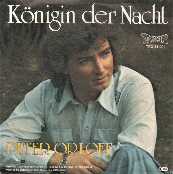 Peter Orloff - Königin Der Nacht Vinyl Singles Vinyl Very Good (VG) <br> Hoes Good Plus (G+)