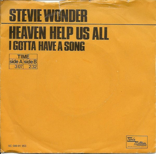 Stevie Wonder - Heaven Help Us All 31312 Vinyl Singles VINYLSINGLES.NL