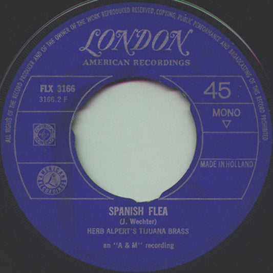 Herb Alpert & Tijuana Brass - Tijuana Taxi 17064 Vinyl Singles Vinyl Zeer Goed / Hoesje Goed "VINYLSINGLES.NL"