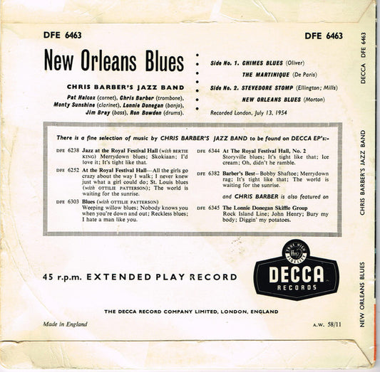 Chris Barber's Jazz Band - New Orleans Blues