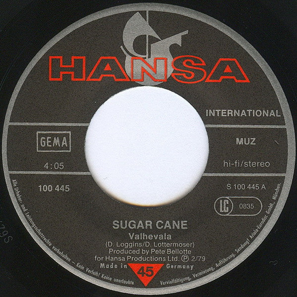 Sugar Cane - Valhevala Vinyl Singles