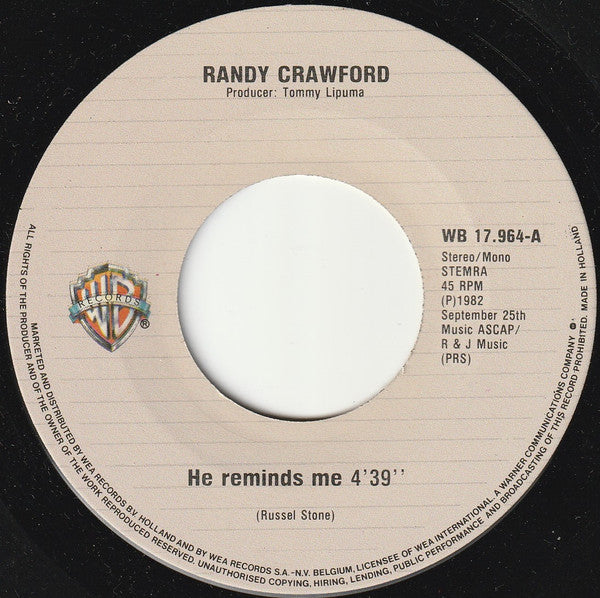 Randy Crawford - He Reminds Me Vinyl Singles