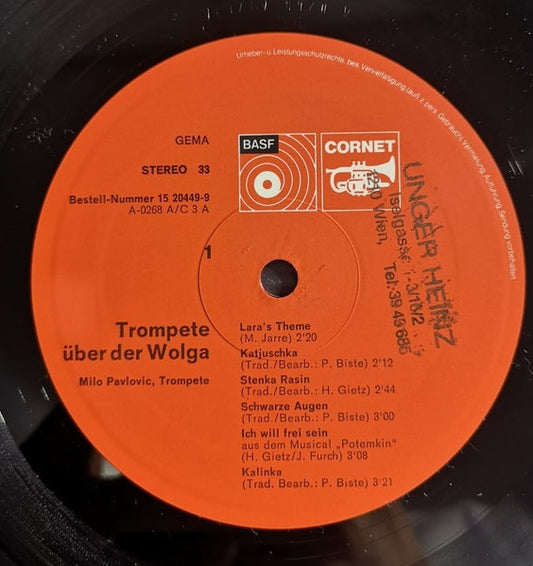 Milo Pavlovic - Trompete Uber Der Wolga (LP)