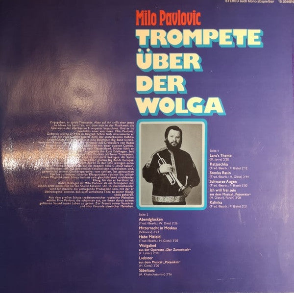 Milo Pavlovic - Trompete Uber Der Wolga (LP) Vinyl LP Vinyl Very Good (VG) <br> Hoes Good Plus (G+)