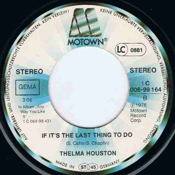 Thelma Houston - Don't Know Why I Love You 30850 Vinyl Singles Vinyl Very Good (VG) <br> Hoes Good Plus (G+)