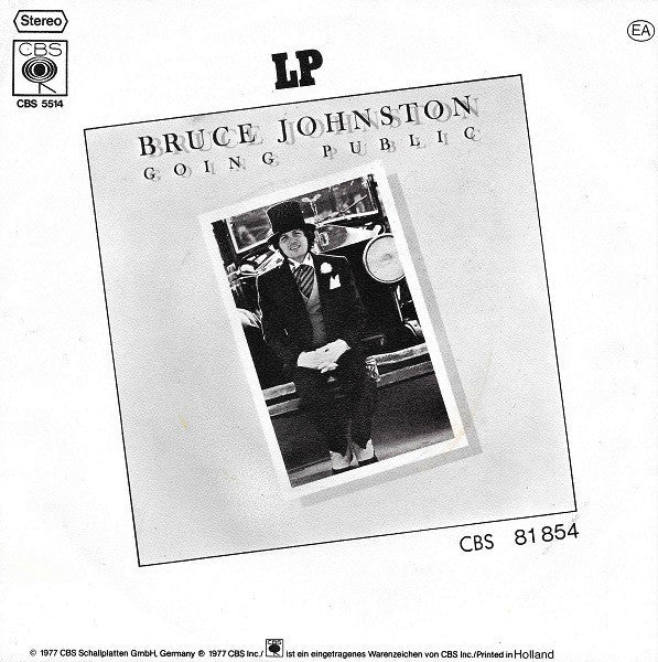 Bruce Johnston - Pipeline 21939 Vinyl Singles Vinyl Very Good (VG) <br> Hoes Good Plus (G+)
