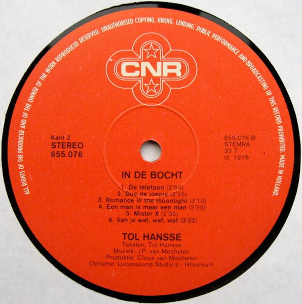 Tol Hansse - In De Bocht (LP) 51638