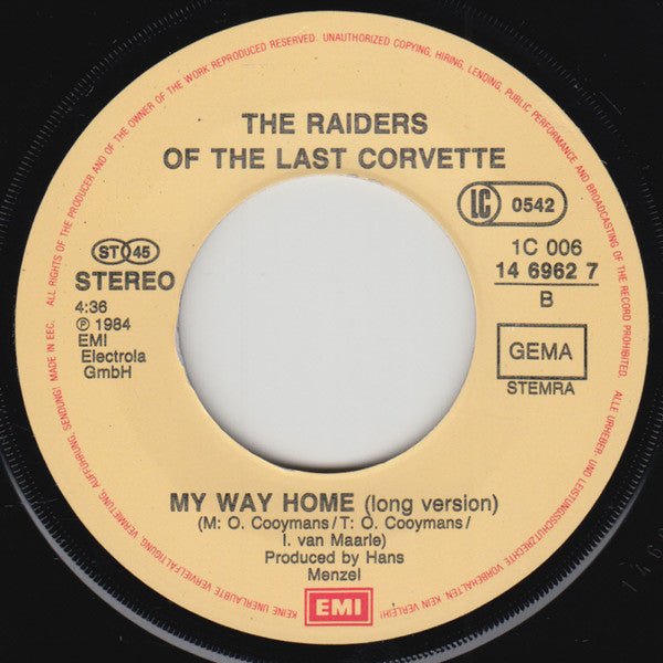 Raiders Of The Last Corvette - My Way Home Vinyl Singles