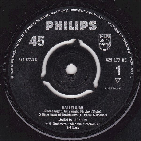 Mahalia Jackson - Hallelujah Vinyl Singles