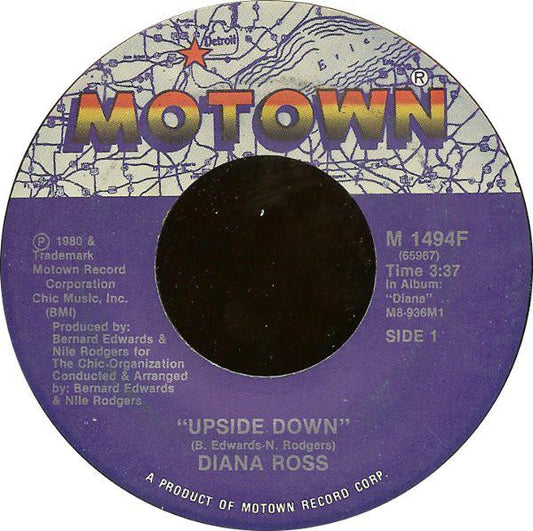 Diana Ross - Upside Down 36142 Vinyl Singles Goede Staat