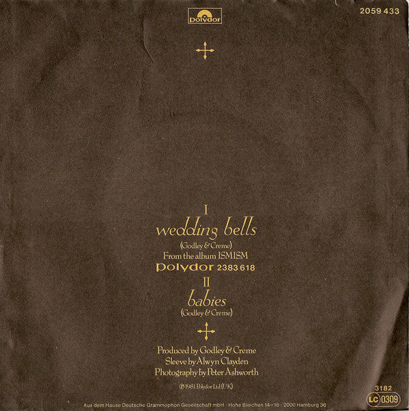 Godley & Creme - Wedding Bells (B-Keus) Vinyl Singles B-Keus (B)