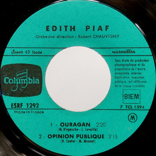 Edith Piaf - Ouragan