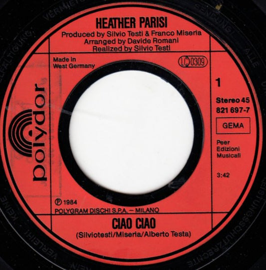 Heather Parisi - Ciao Ciao