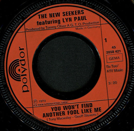 New Seekers - You Won't Find Another Fool Like Me