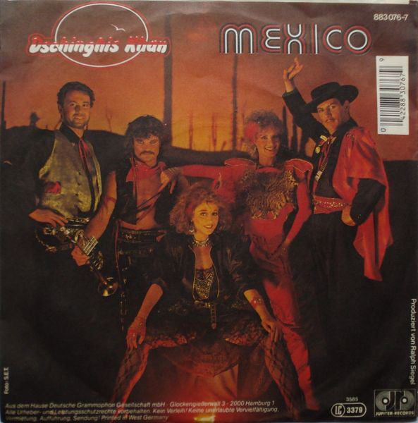Dschinghis Khan - Mexico Vinyl Singles Vinyl Very Good (VG) <br> Hoes Good Plus (G+)