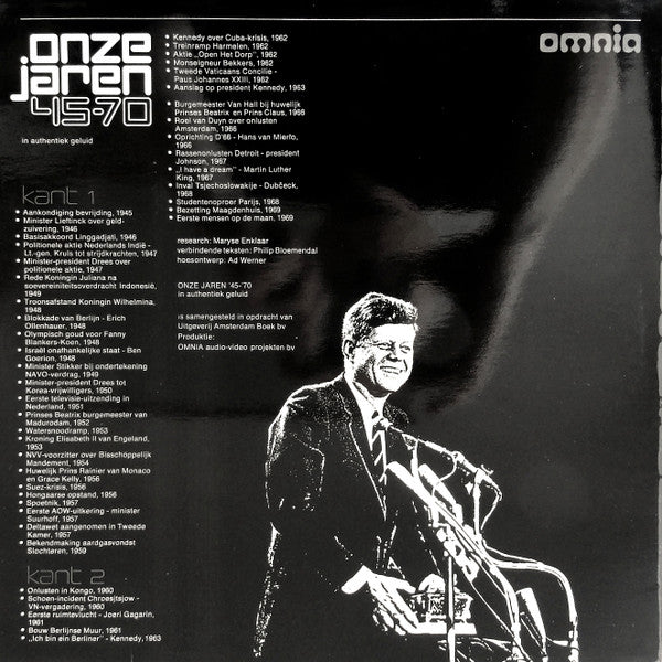 No Artist – Onze Jaren *-** - In Authentiek Geluid (LP) Vinyl LP Vinyl Very Good (VG) <br> Hoes Good Plus (G+)