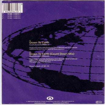 Monie Love - Down To Earth Vinyl Singles Vinyl Very Good (VG) <br> Hoes Good Plus (G+)