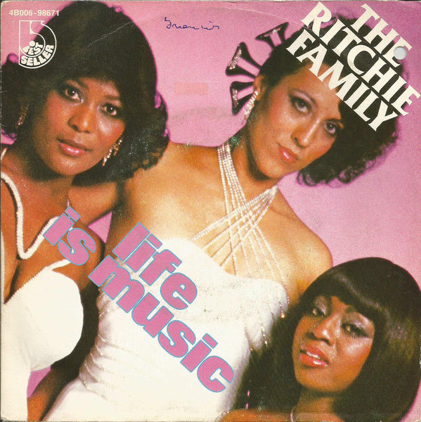 Ritchie Family - Life Is Music 12167 Vinyl Singles Vinyl Very Good (VG) <br> Hoes Good Plus (G+)