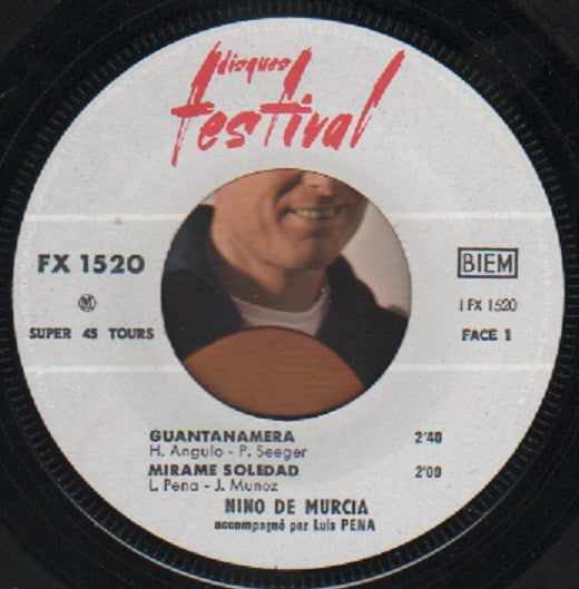 Nino de Murcia - Guantanamera Vinyl Singles EP Media: VG+ / Sleeve: G+ "VINYLSINGLES.NL"