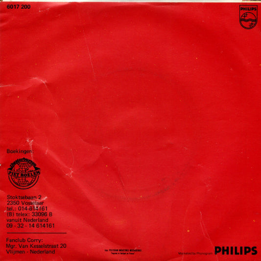 Corry - Vrijdag De 13e Mei 35693 Vinyl Singles Vinyl Zeer Goed / Hoesje Goed "VINYLSINGLES.NL"