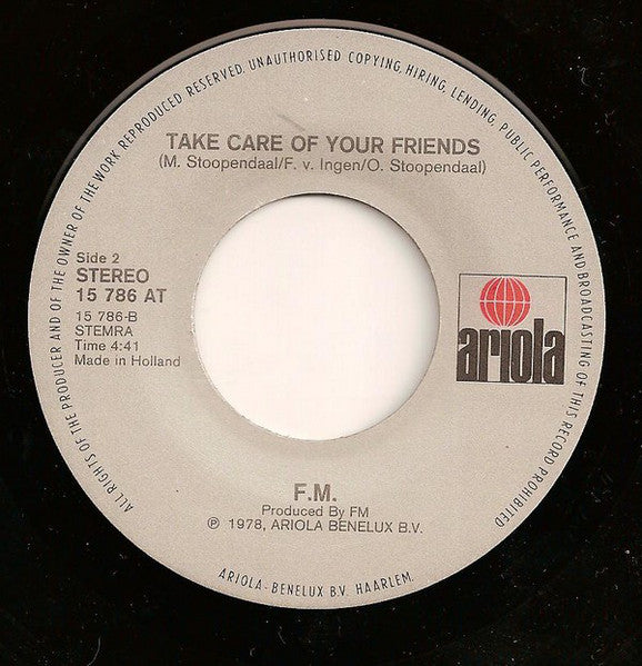 FM - In The Valley Back Home Vinyl Singles Vinyl Very Good (VG) <br> Hoes Good Plus (G+)