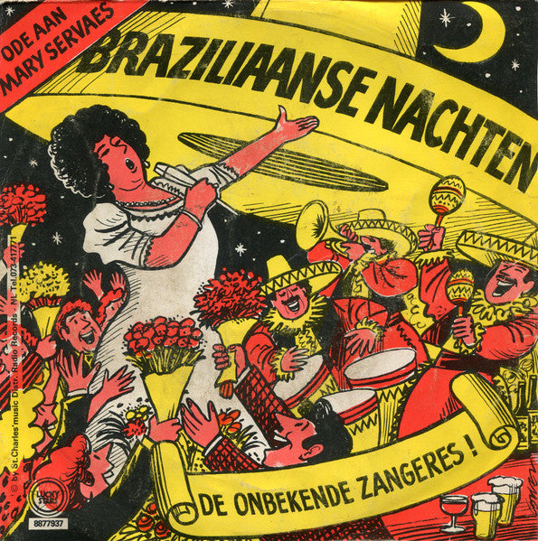 Onbeken Zangeres - Braziliaanse Nachten Vinyl Singles Vinyl Very Good (VG) <br> Hoes Good Plus (G+)