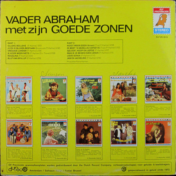 Vader Abraham - Vader Abraham En Zijn Goede Zonen (LP) Vinyl LP Vinyl Very Good (VG) <br> Hoes Good Plus (G+)