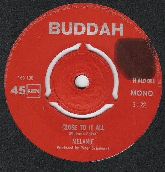 Melanie - Peace Will Come 39695 Vinyl Singles Vinyl (VG) <br> Hoes (G+)