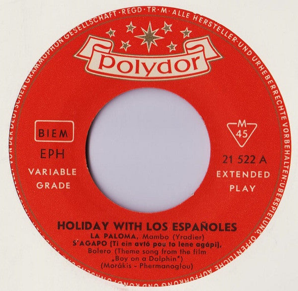 Los Españoles - Holiday With Los Españoles Vinyl Singles EP