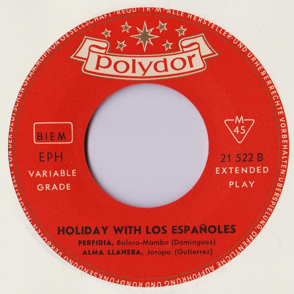 Los Españoles - Holiday With Los Españoles Vinyl Singles EP
