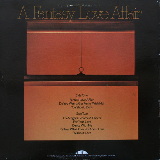 Peter Brown - A Fantasy Love Affair (LP) Vinyl LP Vinyl (VG) <br> Hoes (G+)