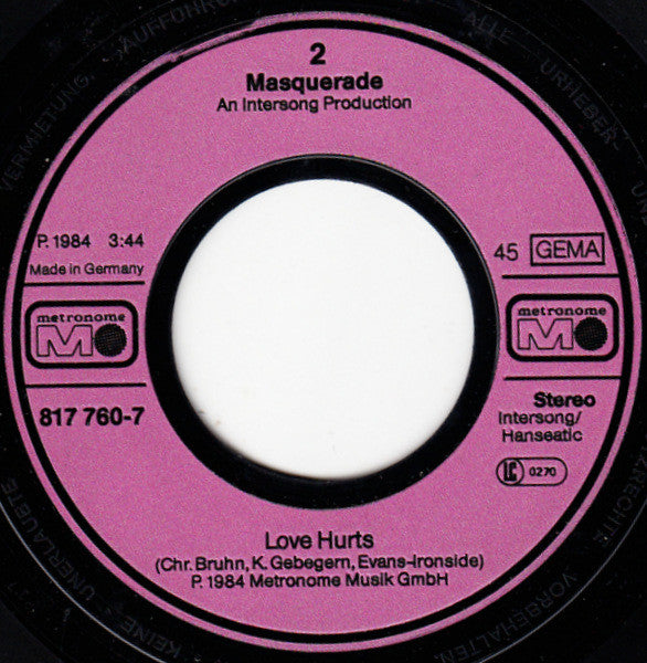 Masquerade - Everyday Loser Vinyl Singles