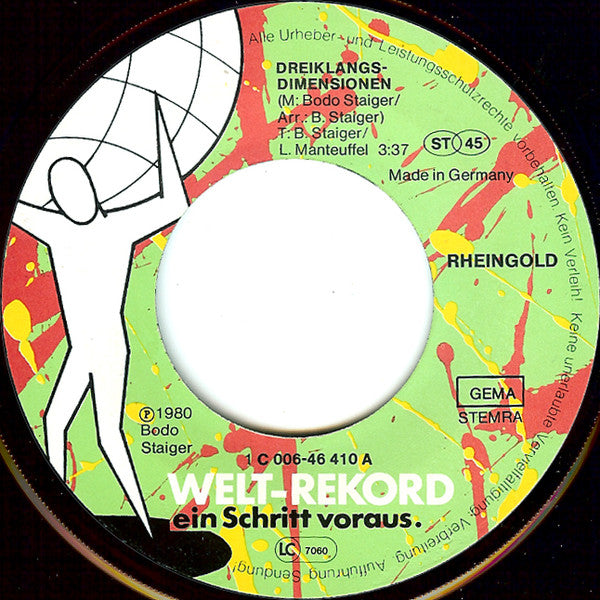 Rheingold - Dreiklangs-Dimensionen Vinyl Singles Vinyl Very Good (VG) <br> Hoes Good Plus (G+)