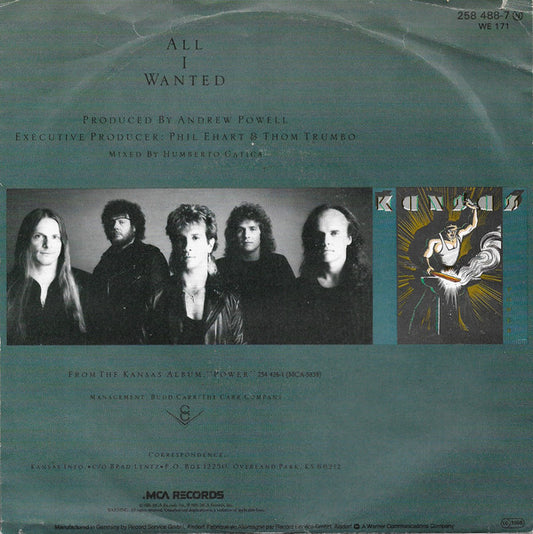 Kansas - All I Wanted