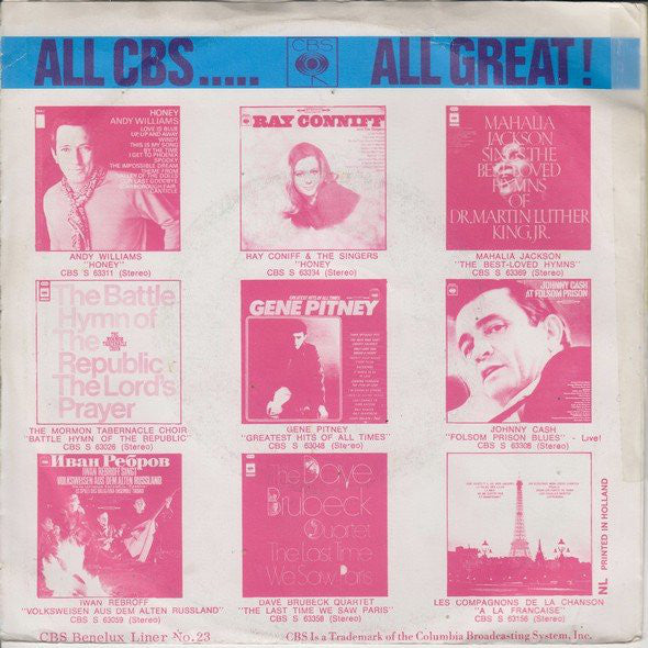 Mark Lindsay - Arizona Vinyl Singles Vinyl Very Good (VG) <br> Hoes Good Plus (G+)