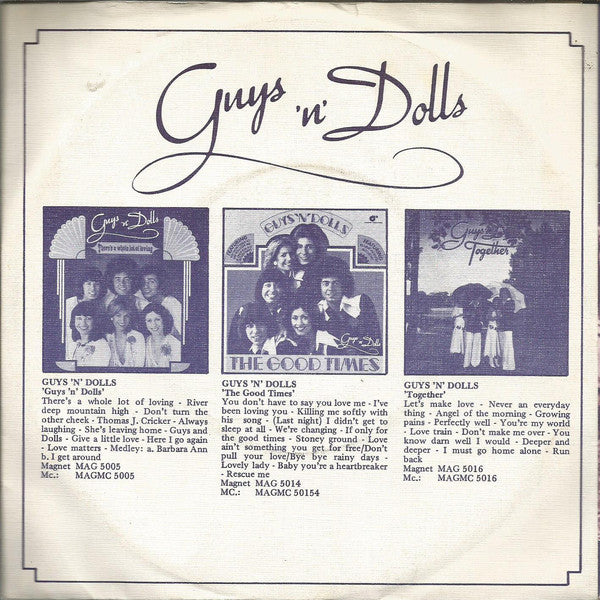 Guys 'N' Dolls - Angel Of The Morning 35341 Vinyl Singles Vinyl Very Good (VG) <br> Hoes Good Plus (G+)