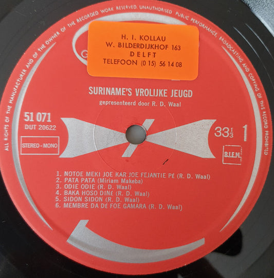 Merry Youngsters - Sunny Surinam (LP)