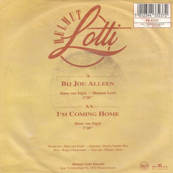 Helmut Lotti - Bij Jou Alleen 41254 Vinyl Singles Vinyl Very Good (VG) <br> Hoes Good Plus (G+)