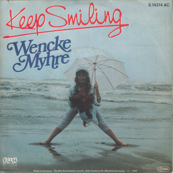 Wencke Myhre - Keep Smiling Vinyl Singles Vinyl Very Good (VG) <br> Hoes Good Plus (G+)