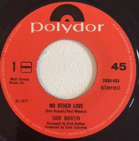 Sari Martin - No Other Love Vinyl Singles