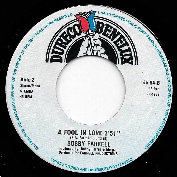 Bobby Farrell - Polizei Vinyl Singles