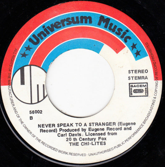 Chi-Lites Featuring Eugene Record - Hot On A Thing (Called Love)