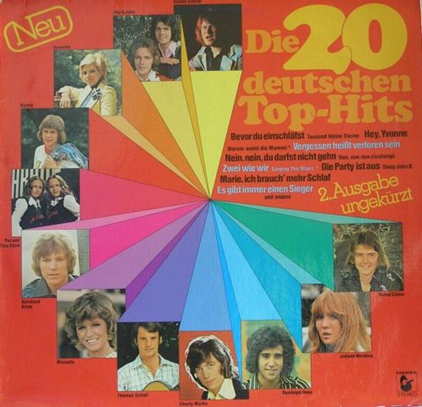 Various - Die ** Deutschen Top-Hits - *. Ausgabe / Neu / Ungekurzt (LP) Vinyl LP Vinyl Very Good (VG) <br> Hoes Good Plus (G+)