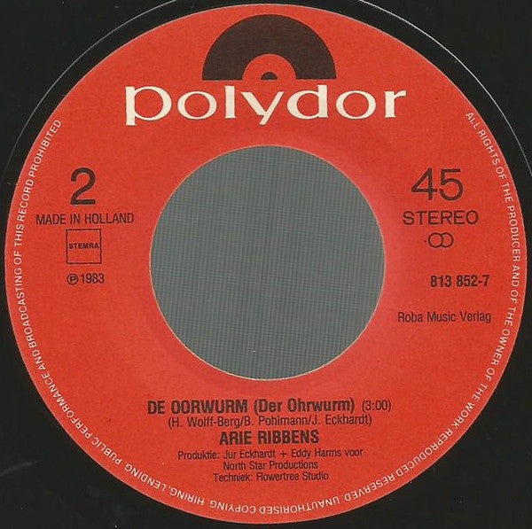 Arie Ribbens - Akketdoe Vinyl Singles