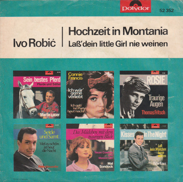 Ivo Robi - Hochzeit In Montania Vinyl Singles Vinyl (VG) <br> Hoes (G+)
