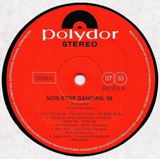 James Last - Non Stop Dancing '68 (LP) Vinyl LP Vinyl Zeer Goed / Hoesje Goed "VINYLSINGLES.NL"