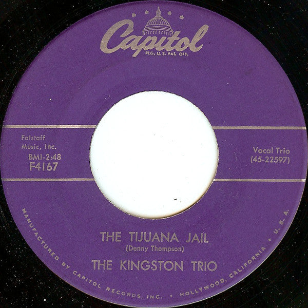 Kingston Trio - The Tijuana Jail Vinyl Singles