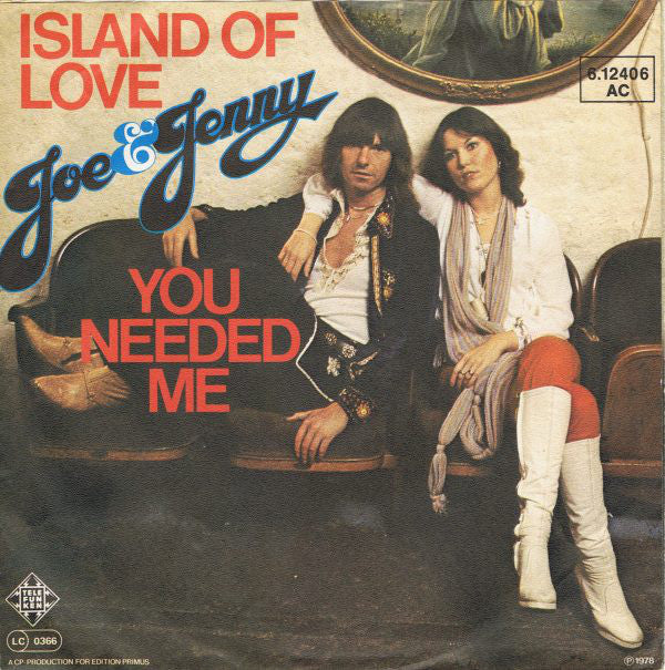 Joe & Jenny - Island Of Love 08362 Vinyl Singles Vinyl Very Good (VG) <br> Hoes Good Plus (G+)