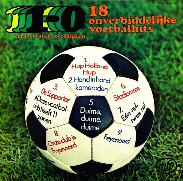 Dick Doorn - *-*, ** Onverbiddelijke Voetbalhits (LP) Vinyl LP Vinyl Very Good (VG) <br> Hoes Good Plus (G+)