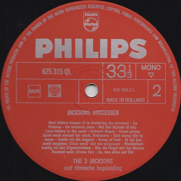 3 Jacksons - Jacksons' Successen (LP) Vinyl LP